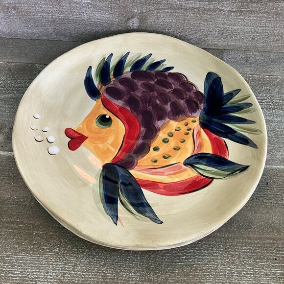 Under the sea hand painted serving sets - Picture 6 of 7